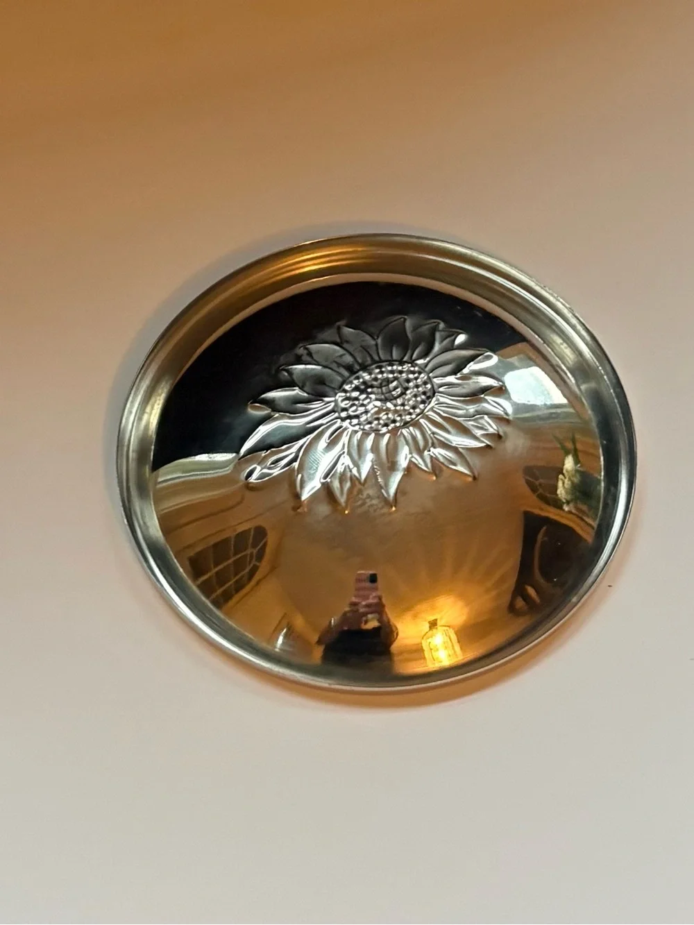 Stamped Sunflower Ring Dish